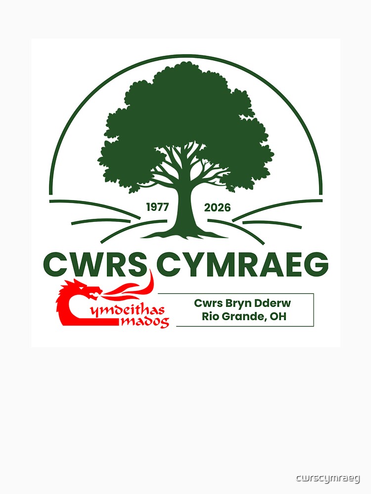 Cwrs Cymraeg Bryn Dderw, Summer Welsh Course Rio Grande, Ohio by cwrscymraeg Unisex , , , Long Sleeve Tee
