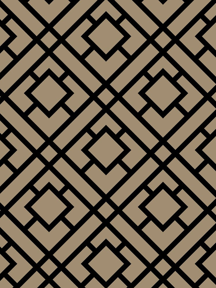 Black and Brown Tessellation Line Pattern 24 Pairs DE 2022 Trending Color Tuscan Mosaic DE6208 by ColorOfTheYears