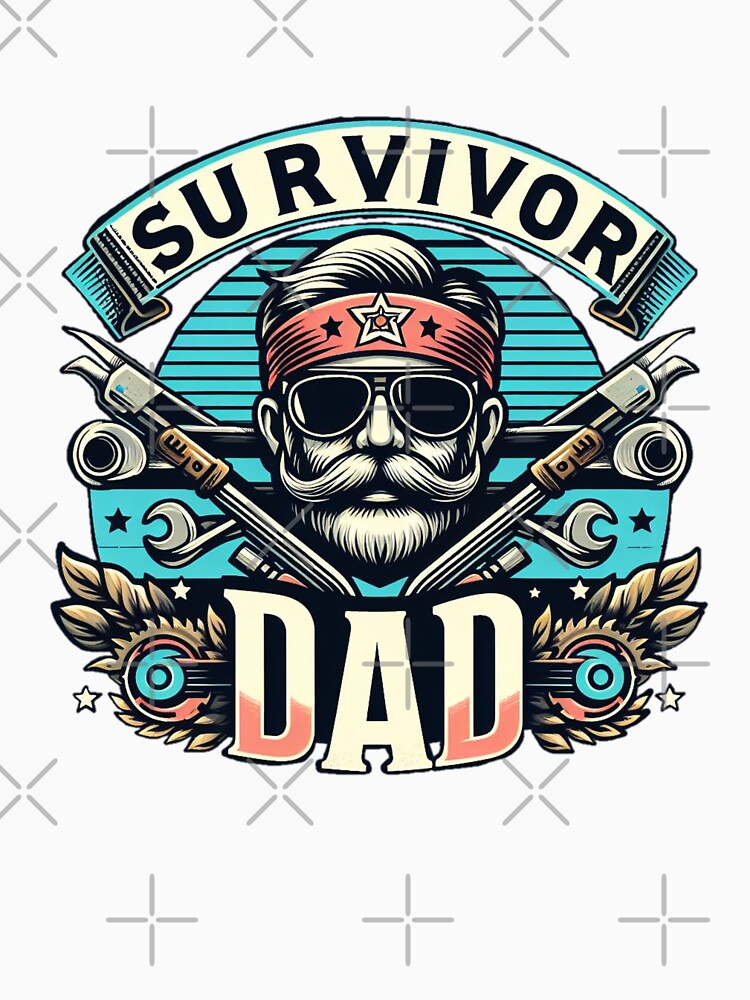 Survivor dad by Coollzone Unisex , , , Long Sleeve Tee