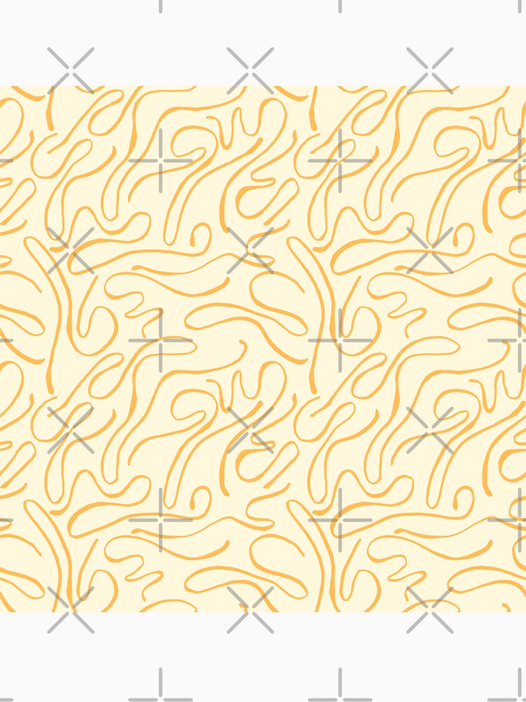 Golden Sunburst - Organic Swirly Brush Strokes in Yellow by PeachyLitchi