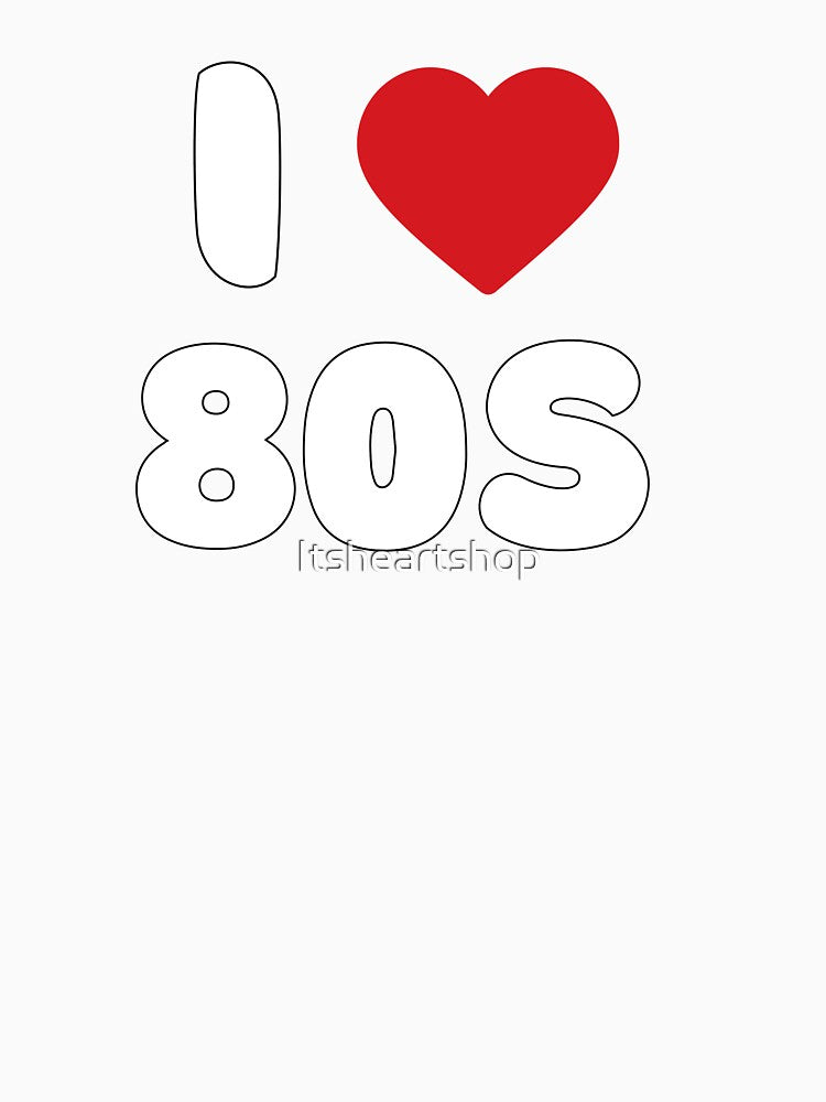 I Love 80s by Itsheartshop Unisex , , , Long Sleeve Tee
