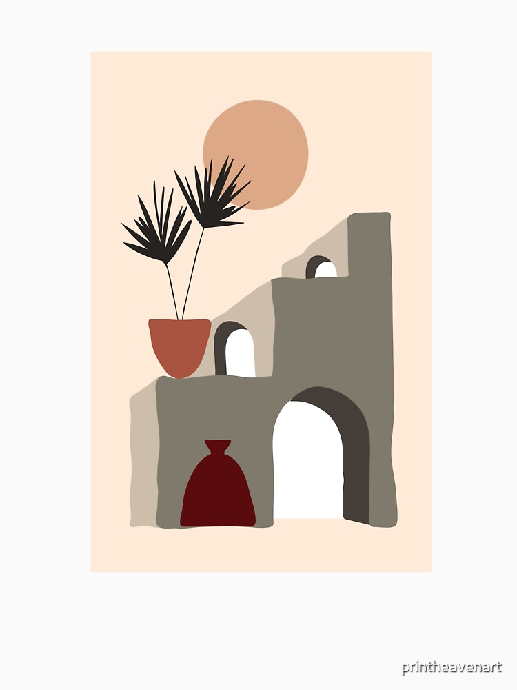 Marrakesh Moroccan Landscape Mid Century Modern by printheavenart