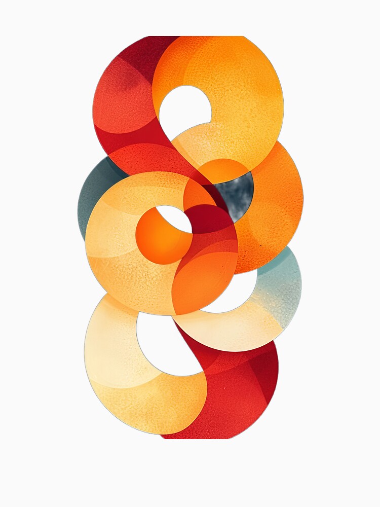 Vibrant Abstract Overlapping Circles 4 by SparroCreative