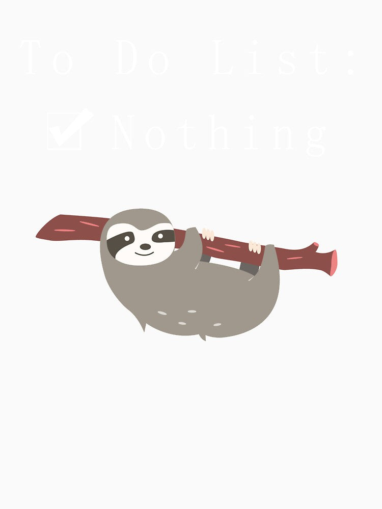 Lazy sloth , lazy Day by Smart Side Unisex , , , Long Sleeve Tee