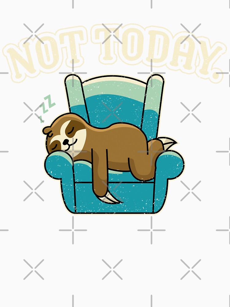 not today sloth by VinagreShop Unisex , , , Long Sleeve Tee