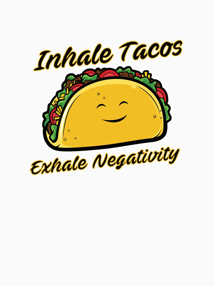 Inhale Tacos by FiaFiaPress Unisex , , , Long Sleeve Tee