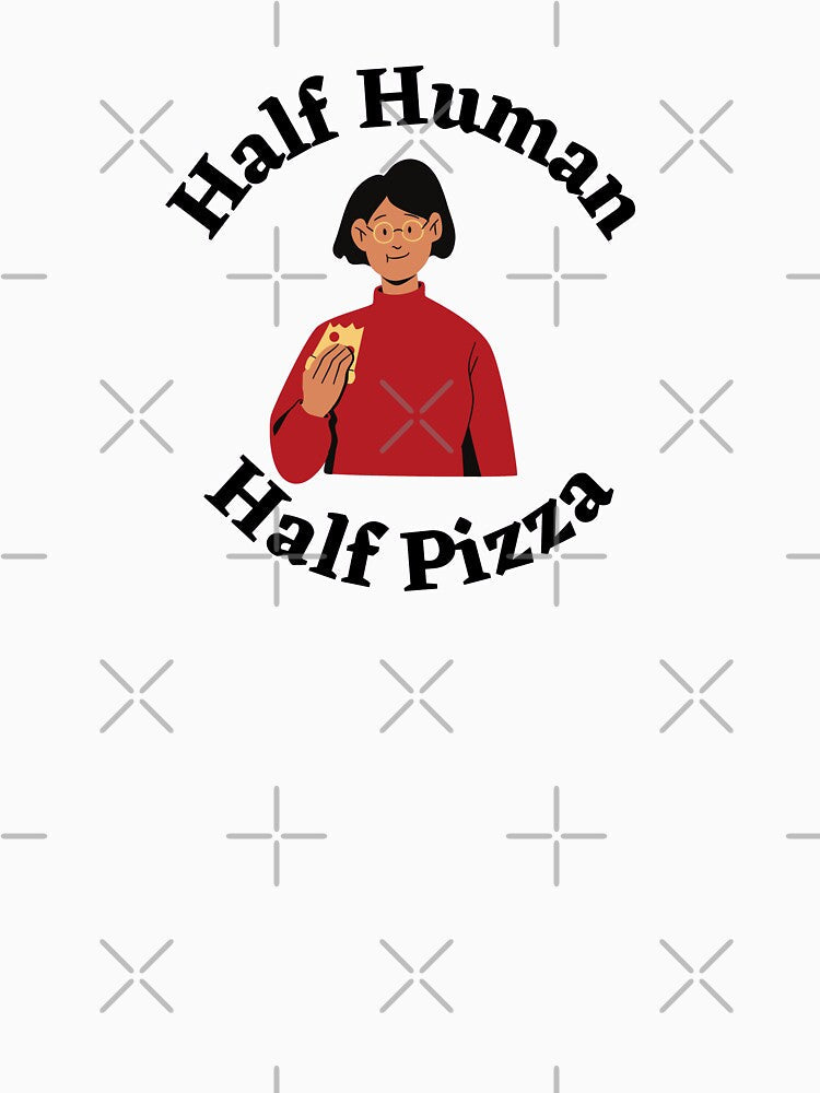Half Human Half Pizza Woman by tiredandbored Unisex , , , Long Sleeve Tee