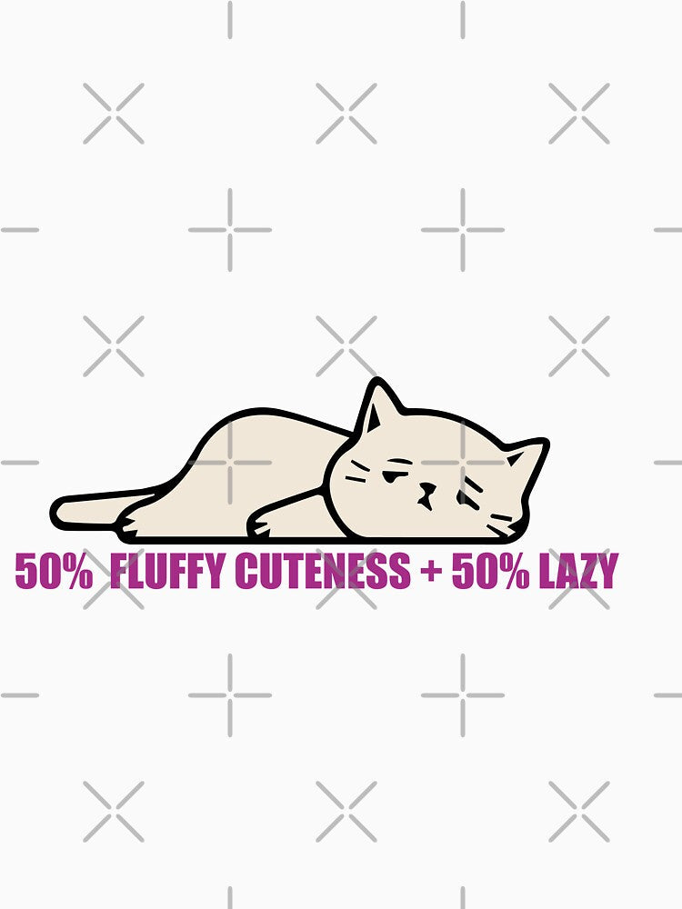 LAZY CUTE CAT by Artezia Unisex , , , Long Sleeve Tee