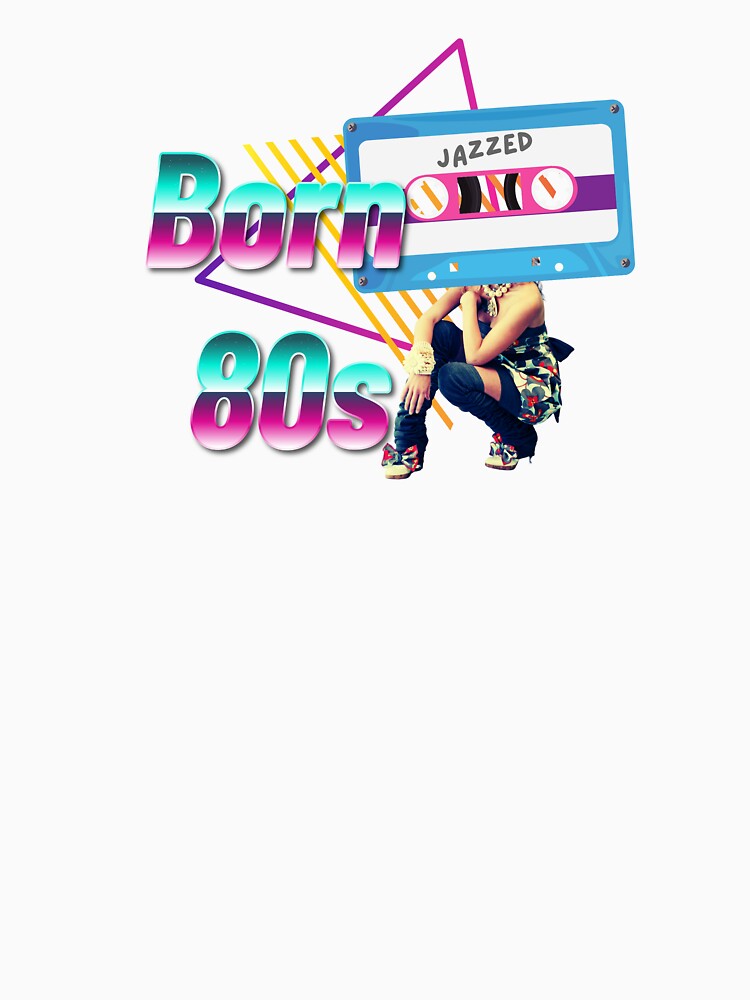 Born 80s by 496Design Unisex , , , Long Sleeve Tee