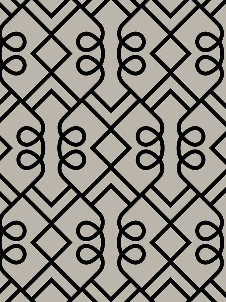 Black and Taupe Minimal Diamond Loop Pattern Pairs DE 2022 Trending Color Reclaimed Wood DET625 by ColorOfTheYears