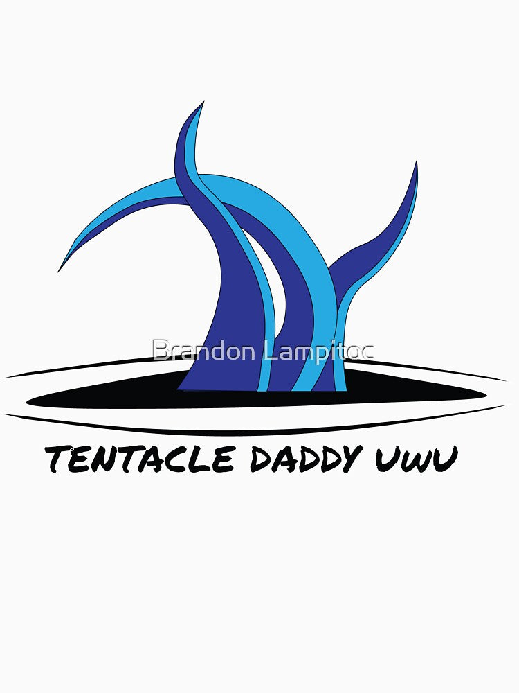 Tentacle Daddy UwU by Brandon Lampitoc Unisex , , , Long Sleeve Tee