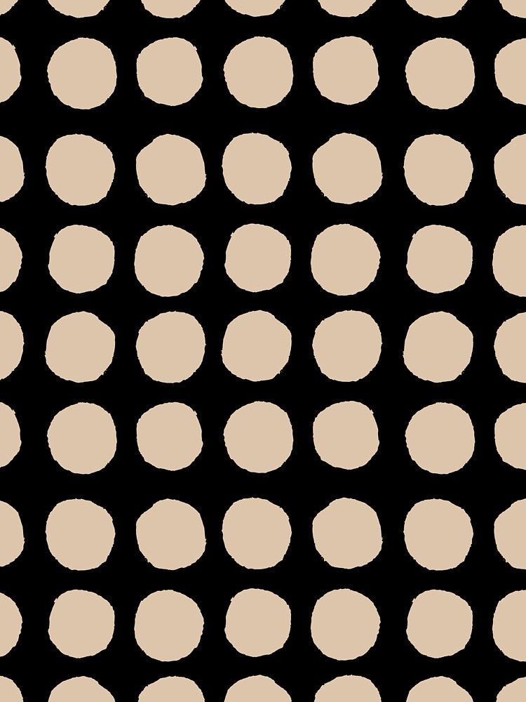 Black and Brown Abstract Polka Dot Pattern Pairs DE 2022 Trending Color Cliff's View DEC720 by ColorOfTheYears