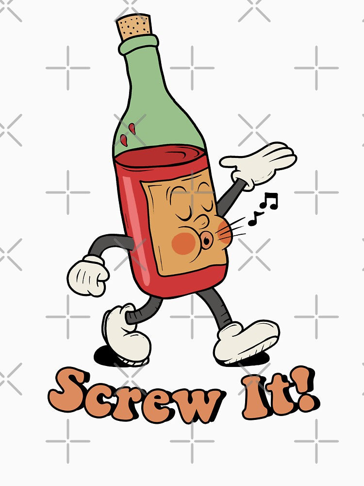Screw it - Wine by ValentinaHramov Unisex , , , Long Sleeve Tee
