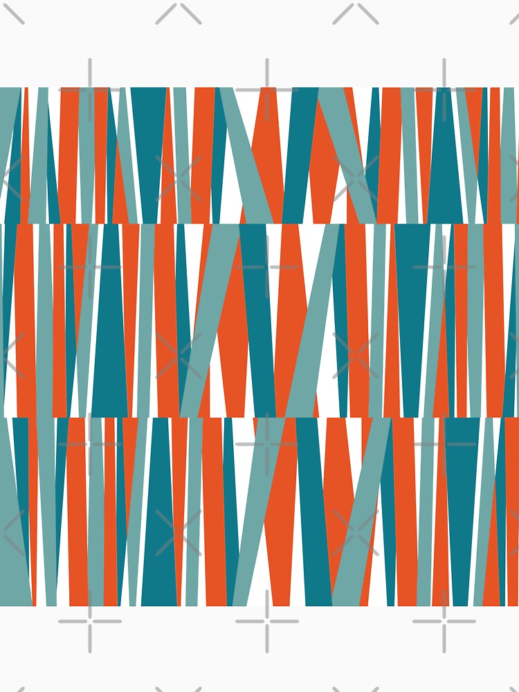 Retro Angular Stripes Red White and Blue by QuestingPixel