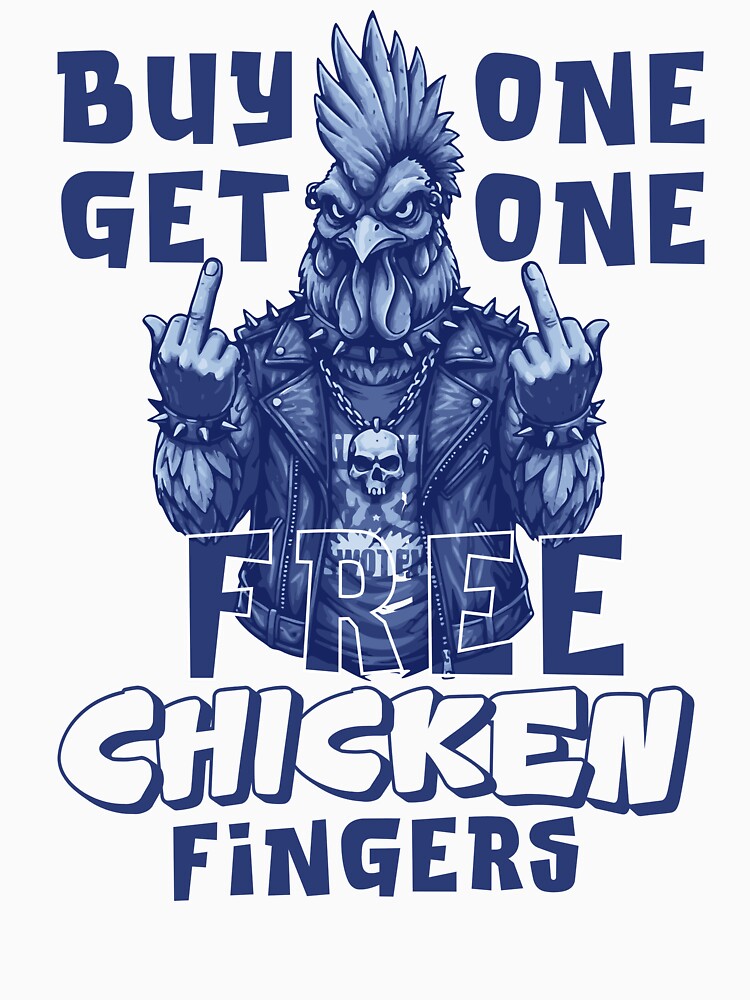 Chicken Fingers - Sarcastic Humor by Chaotic Joy Unisex , , , Long Sleeve Tee