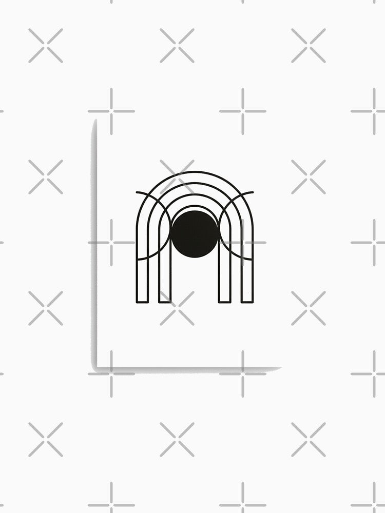 Modern Art Print Minimalist Overlapping Arches by FiveBlessings