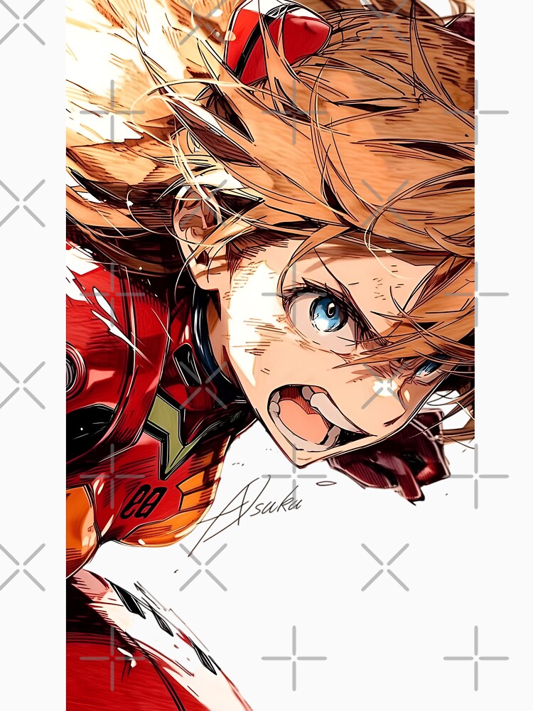 Fiery Anime Pilot Action Art | Dynamic Mecha Manga Character Illustration by Dyan4 Unisex , , , Long Sleeve Tee