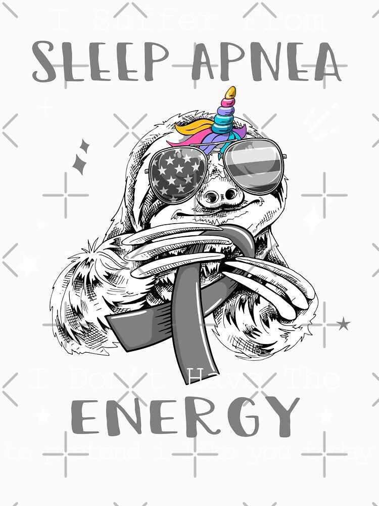 Funny Sloth I Suffer From Sleep Apnea by Kohend Unisex , , , Long Sleeve Tee