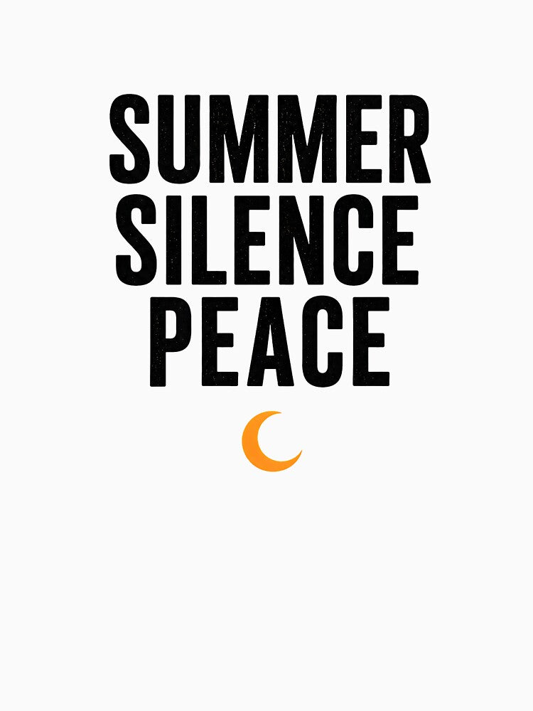 Summer Silence Peace Shirt for Introverts | Minimalist Aesthetic Tee by SkullVor Unisex , , , Long Sleeve Tee