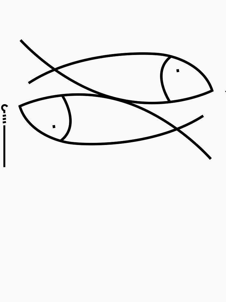 Fishing Two Fish by snewen Unisex , , , Long Sleeve Tee