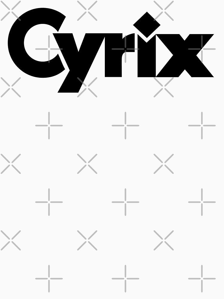 Cyrix Processors Logo by Gio Wonder Unisex , , , Long Sleeve Tee