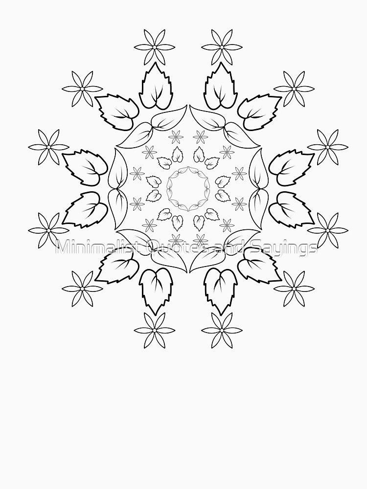 Abstract Yoga Flower design, Gratitude,Simplicity, minimalism by Minimalist Quotes and Sayings