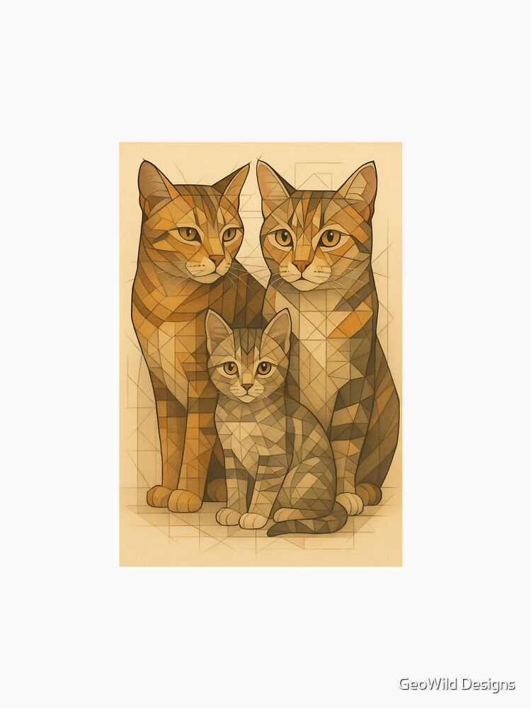 GeoTabby Trio – The Family Pattern by GeoWild Designs