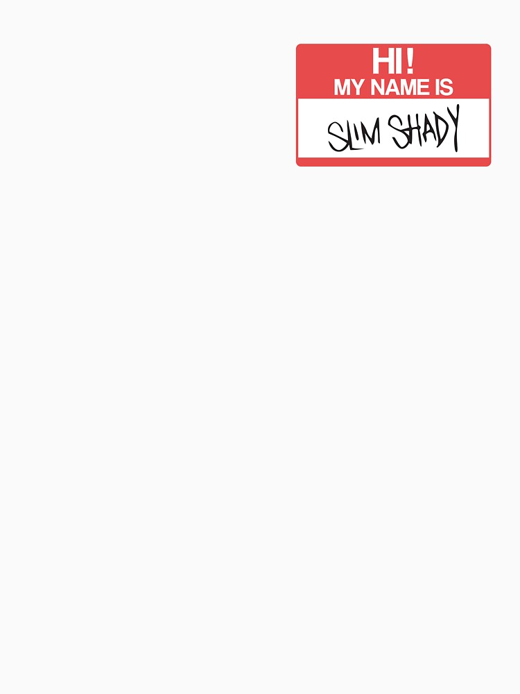 HI! MY NAME IS SLIM SHADY by samuartshop Unisex , , , Long Sleeve Tee