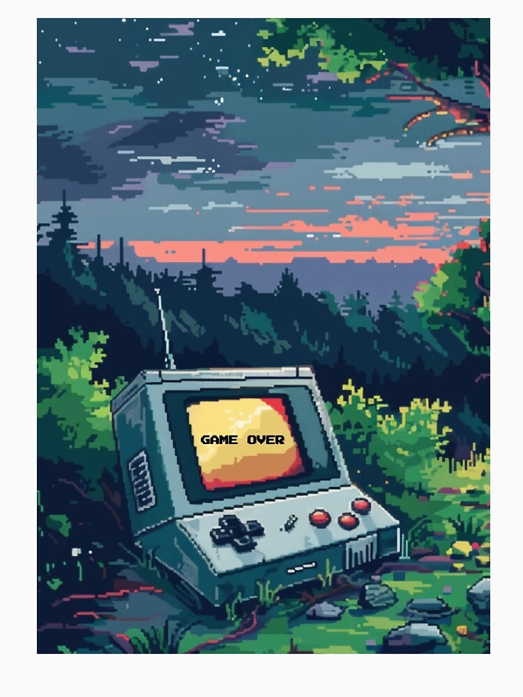 Pixel Retro Gaming – Nostalgic Arcade Tee by Hussar08 Unisex , , , Long Sleeve Tee