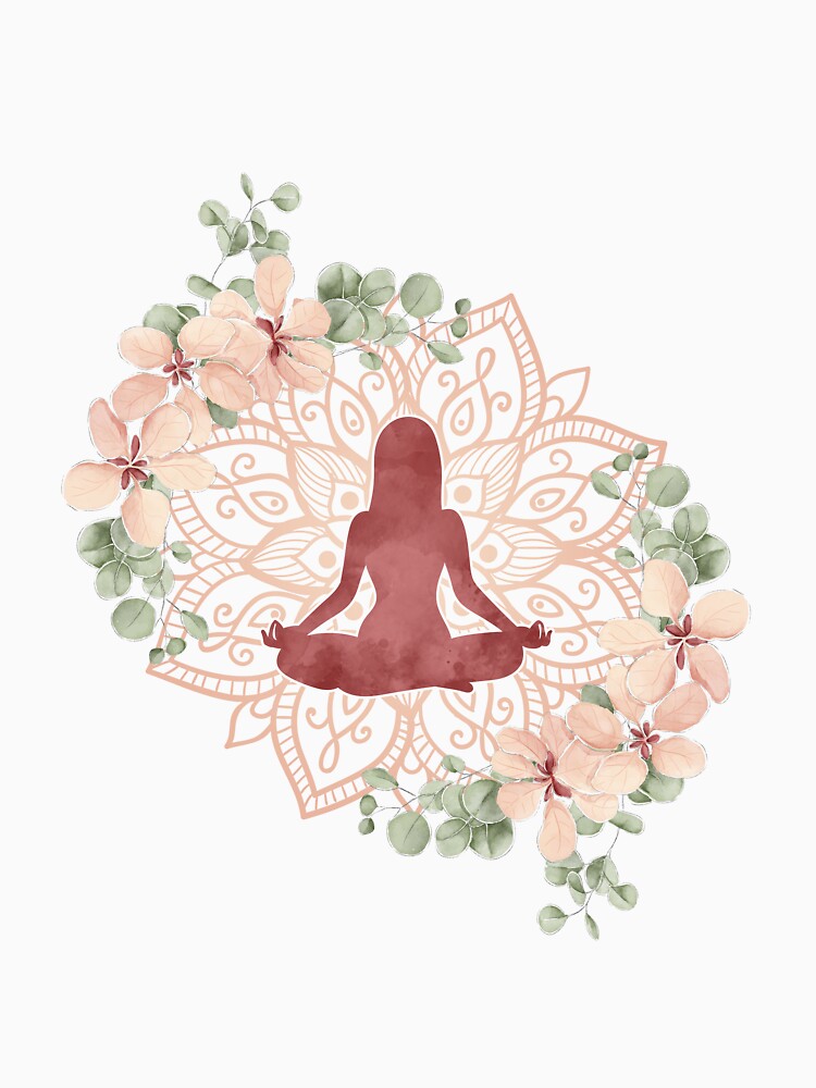 Yoga floral by RatArt Designs