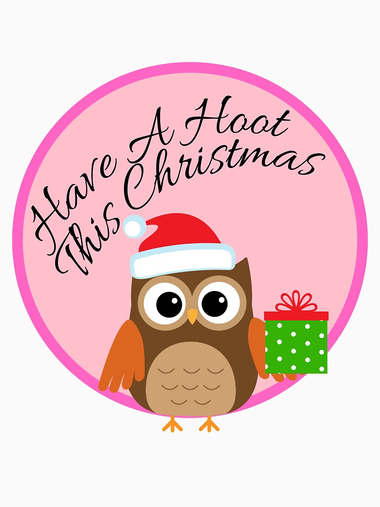 Funny Christmas Owl Pun by DylanJones1 Unisex , , , Long Sleeve Tee