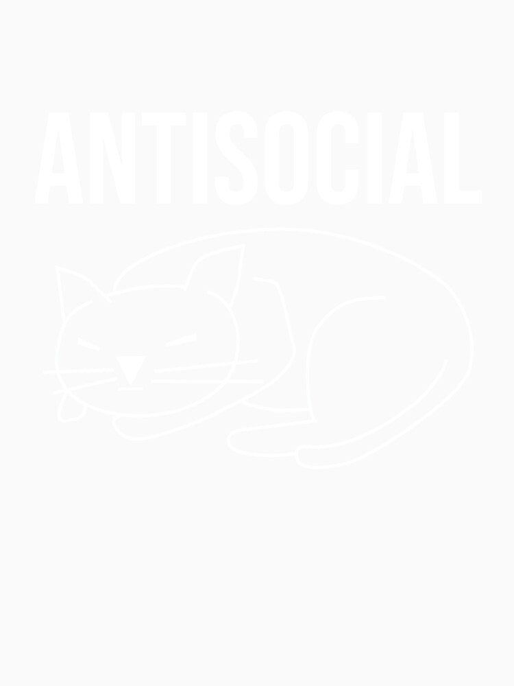 Antisocial cat sleep by Matheus2001 Unisex , , , Long Sleeve Tee