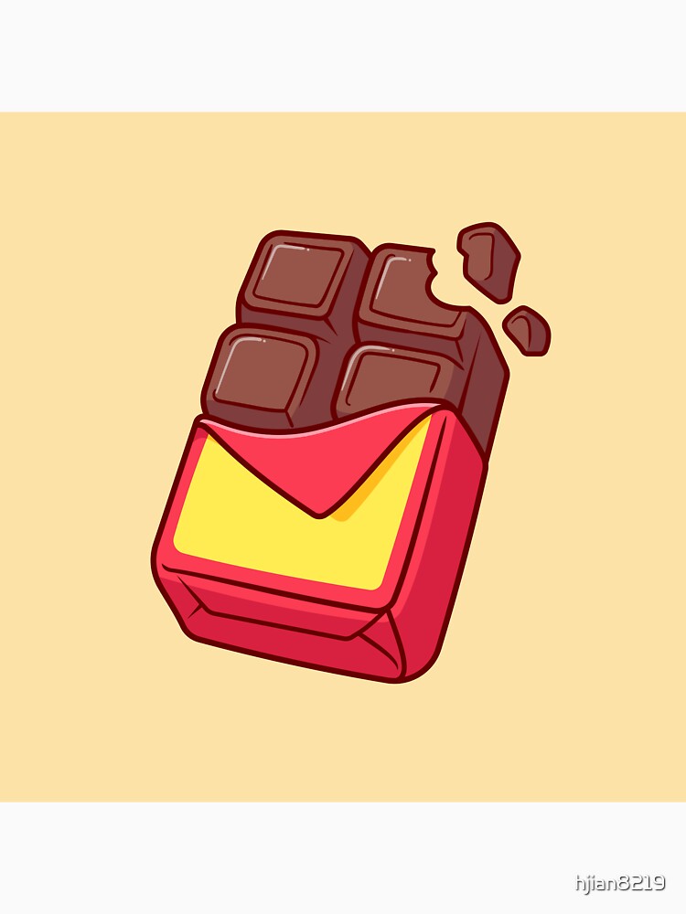 Chocolate Bar Cartoon Vector Icon Illustration by hjian8219 Unisex , , , Long Sleeve Tee