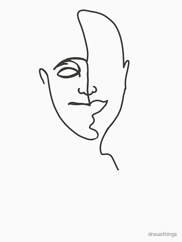 Male Line Art - Black by drawsthings