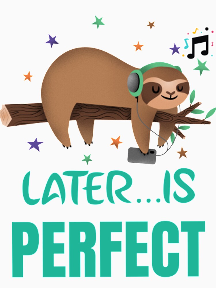 Lazy Day Lazy sloth,lazy days,sleeping all day is amazing. by PixelsNotPens Unisex , , , Long Sleeve Tee