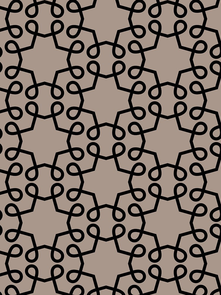 Light Brown and Black Swirl Shape Tile Pattern Pairs HGTV Emerging Taupe HGSW3035 2022 Color - Colour Trends - Shade - Hue by ColorOfTheYears