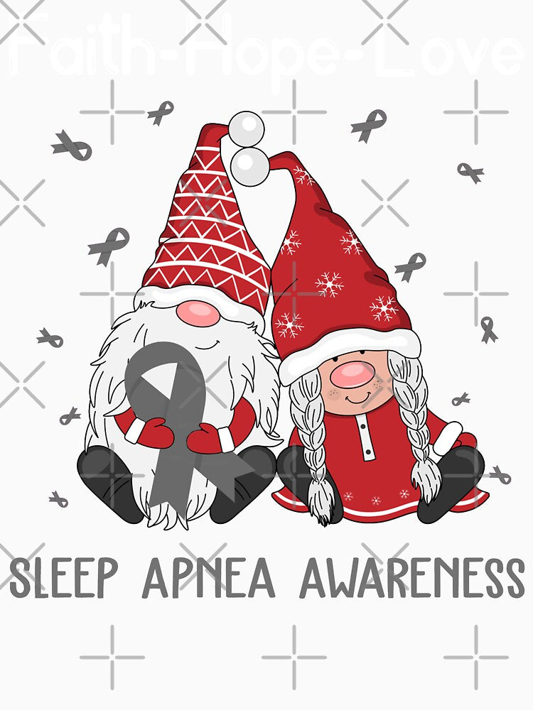 Faith Hope Love Sleep Apnea Awareness by Sabfit Unisex , , , Long Sleeve Tee