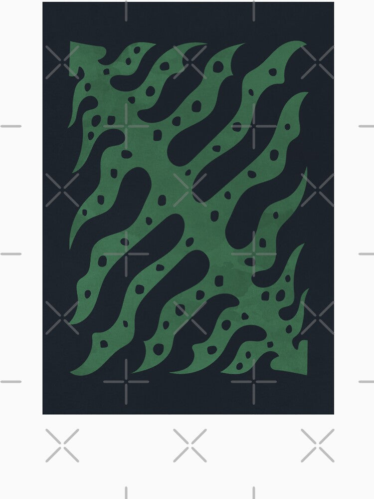 Botanical Abstraction, Green Leaf by technicolorable_art