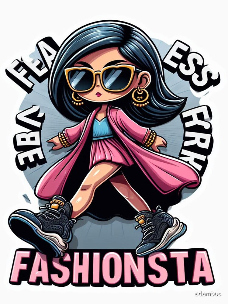 Fearless Fashionista by adambus Unisex , , , Long Sleeve Tee
