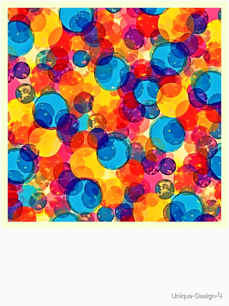Overlapping Circles Color Chaos Art by Health And Fitness Posts e-Store