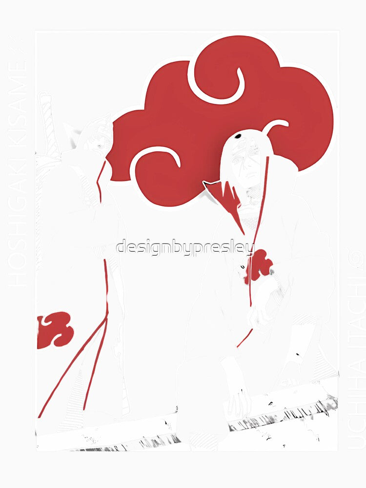 Kisame and Itachi Akatsuki by designbypresley Unisex , , , Long Sleeve Tee