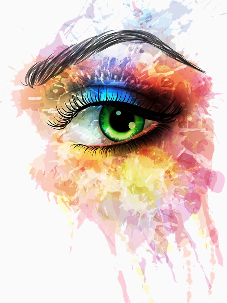Woman's eye, Eye Drawing Quotation Illustration, Female eye watercolor, watercolor Painting, watercolor Leaves by BlackDiamond96