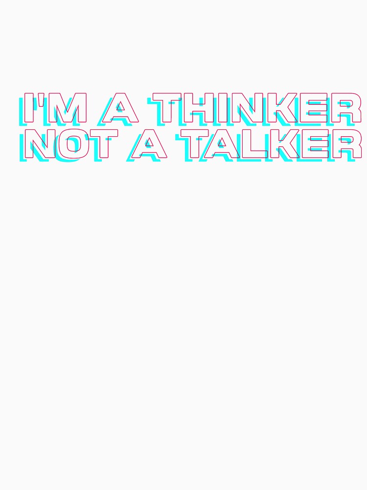 Thinker Funny Smart Introvert Quote Retro Sci Fi by sillyquestions Unisex , , , Long Sleeve Tee