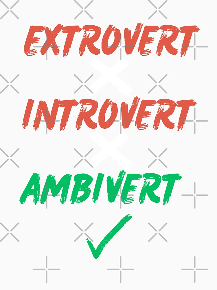 Extrovert, Introvert, Ambivert by 2Cheesy4U Unisex , , , Long Sleeve Tee