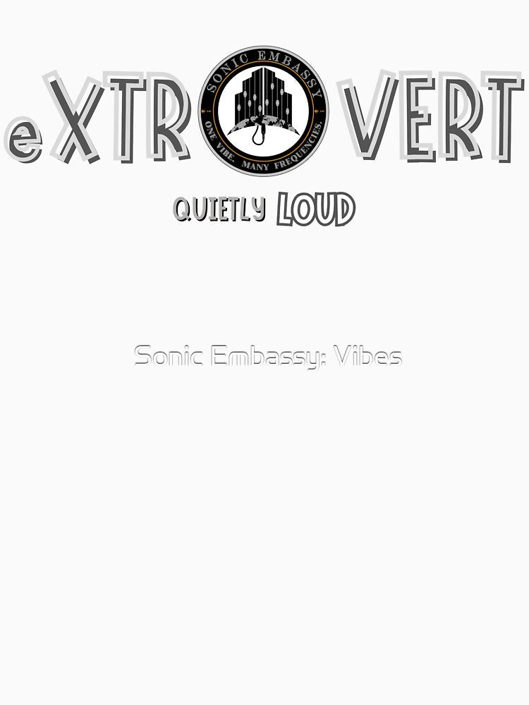 Extrovert life of the party (for dark colors) by Sonic Embassy: Vibes Unisex , , , Long Sleeve Tee