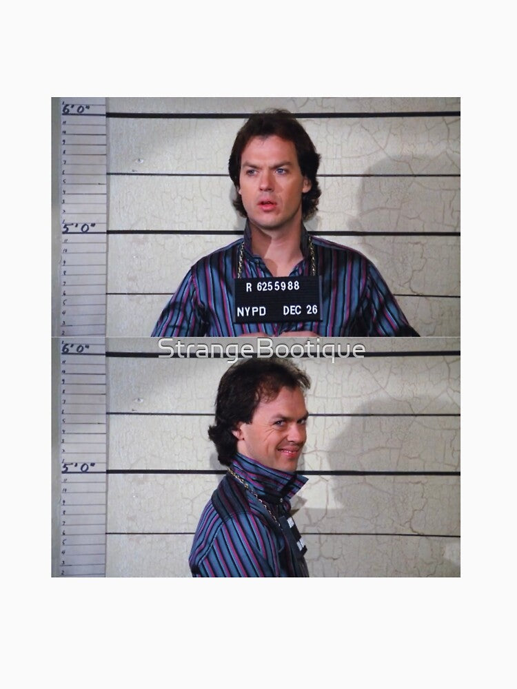 Michael Keaton Mugshot by StrangeBootique Unisex , , , Long Sleeve Tee