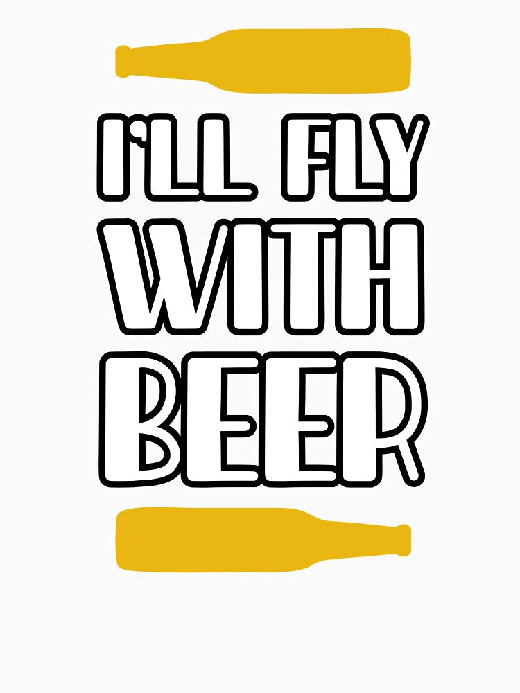 I'll Fly With Beer by mellinnshirts Unisex , , , Long Sleeve Tee