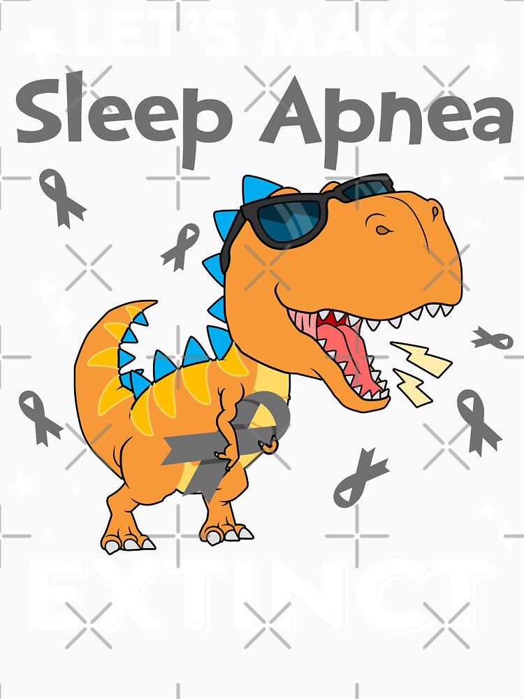 Let's Make Sleep Apnea Extinct Sleep Apnea Warrior Gift by Sabfit Unisex , , , Long Sleeve Tee