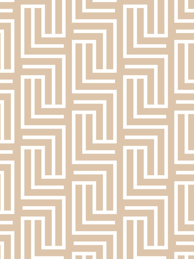 Brown and White Tessellation Line Pattern Pairs DE 2022 Trending Color Cliff's View DEC720 by ColorOfTheYears