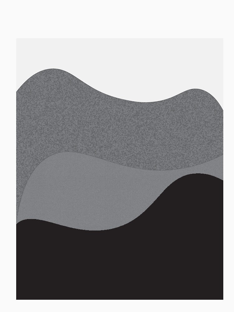 Abstract modern art  in black and white by birasart